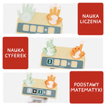 Topbright Drewniana zabawka edukacyjna Nauka liczenia na palcach