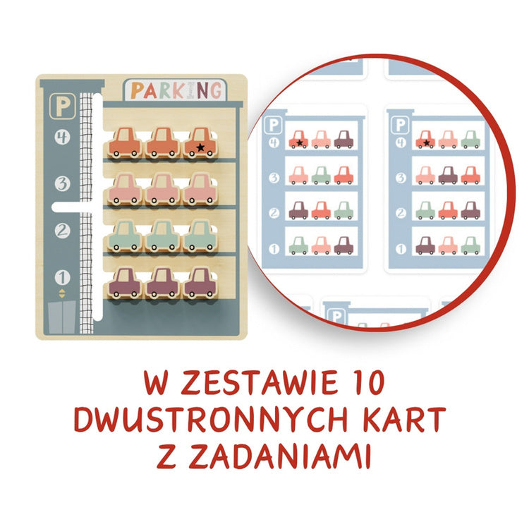 Topbright Układanka dla dzieci zabawka logiczna z kartami zadań Parking
