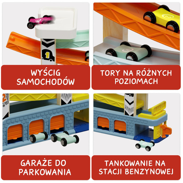 Topbright Tor samochodowy Zjeżdżalnia z superszybkimi autami
