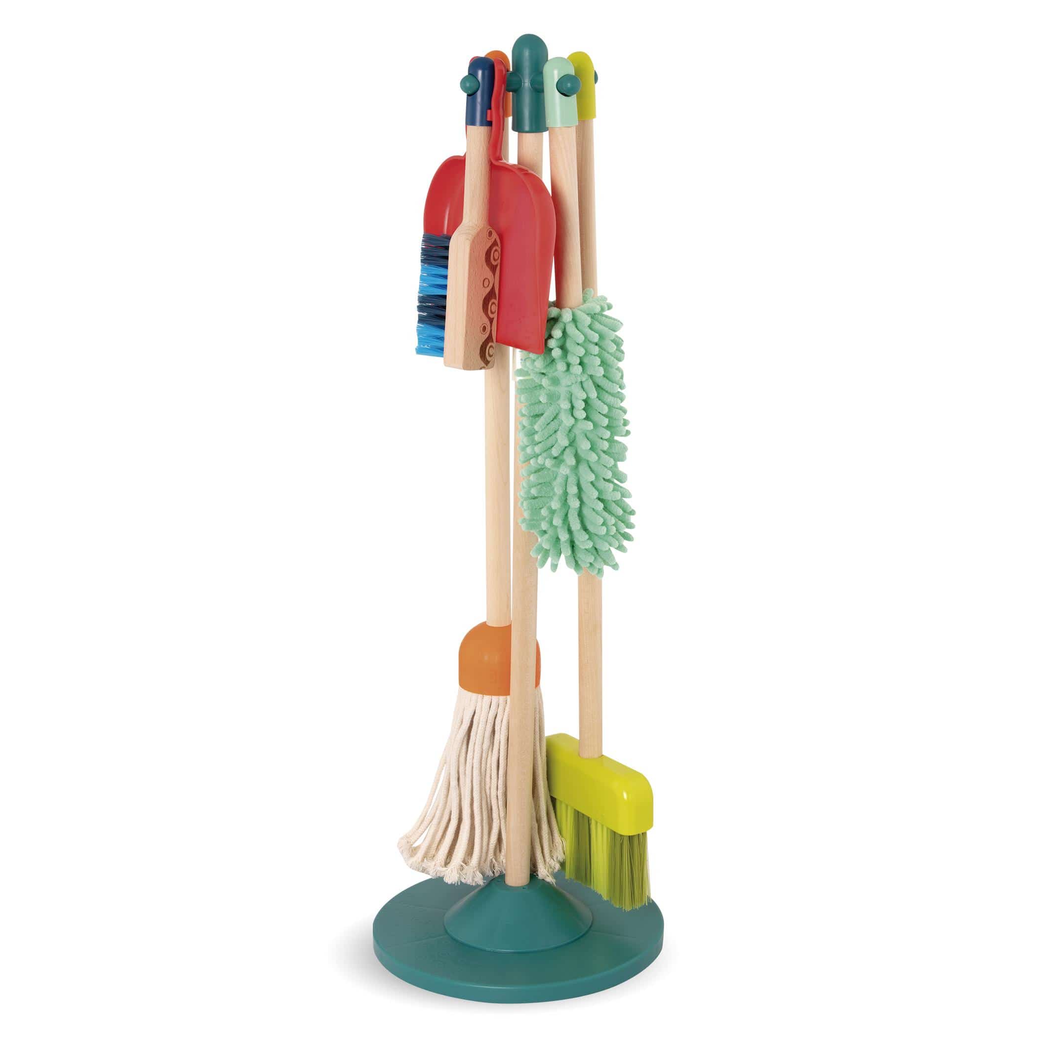 B.Toys Drewniany zestaw do sprzątania Clean ‘n’ Play