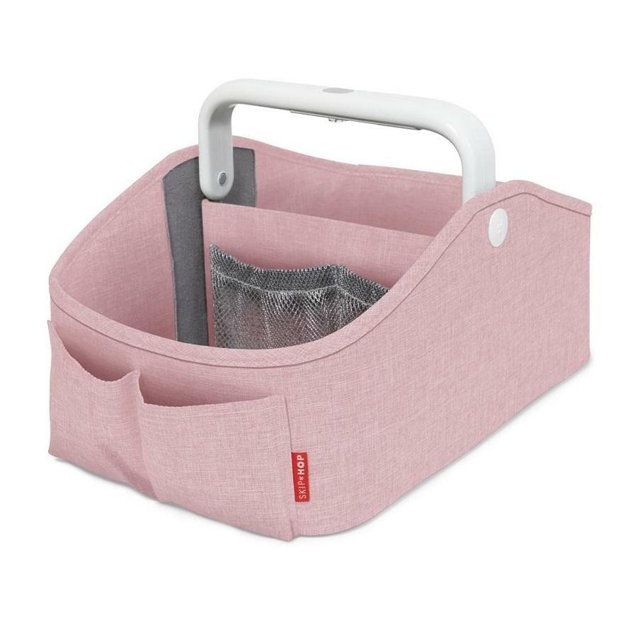 Skip Hop Organizer na pieluszki i akcesoria z lampką Heather Pink
