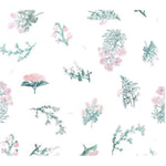 LullaLove Poduszka dla niemowlaka muślinowa z falbanką Zielnik róż