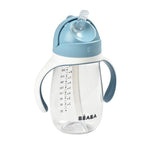 Beaba Butelka Kubek niekapek tritanowa ze słomką 300 ml windy blue