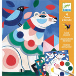 Djeco Kolorowanka z farbami Kolorowe Zwierzęta