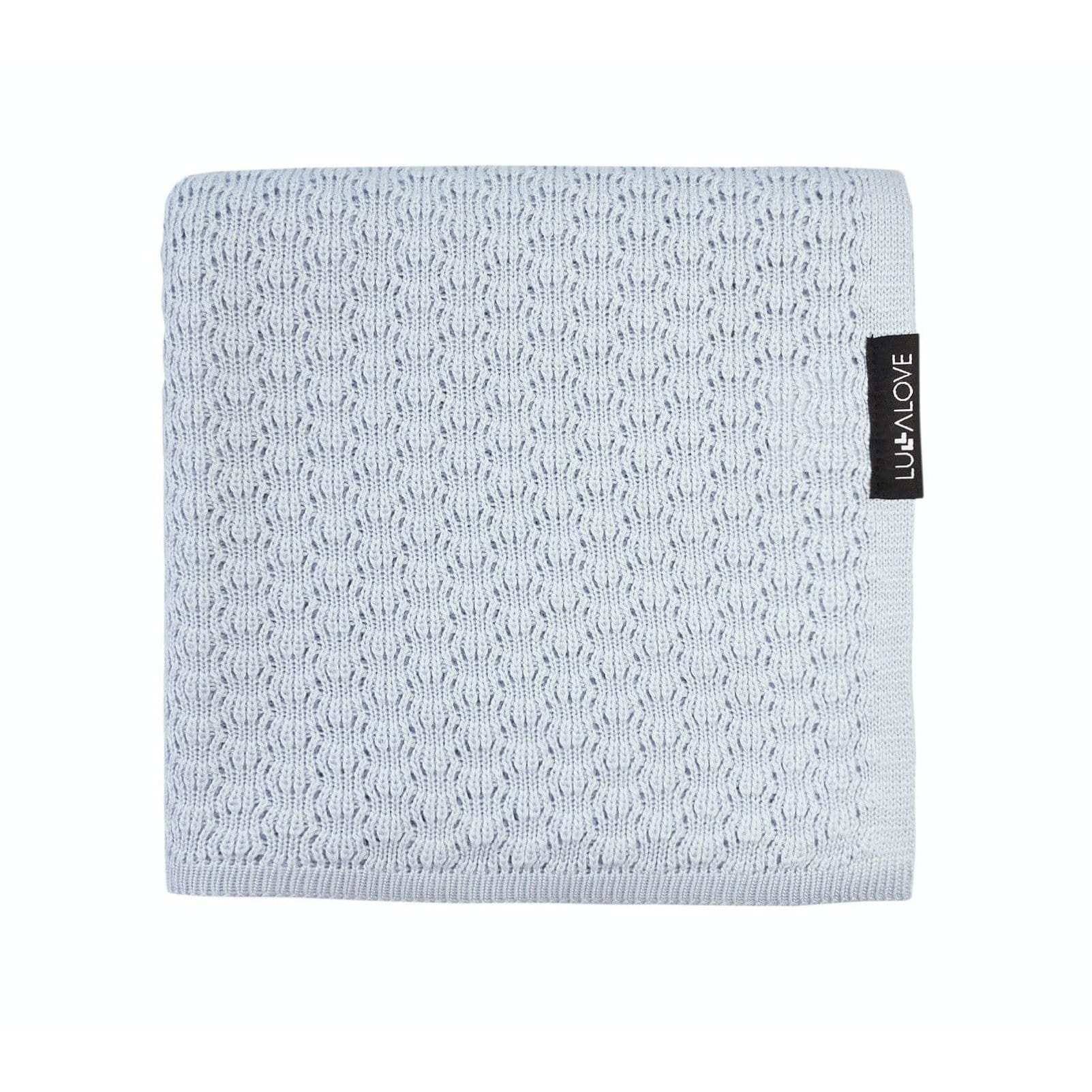 Lullalove Lekki otulacz kocyk bambusowy 90x90 cm motylek niebieski