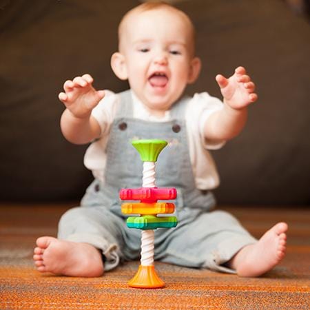 Fat Brain Toys Zakręcona zabawka dla maluchów MinniSpinny