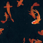 Lullalove Bawełniana chustka z daszkiem - Karpie Koi