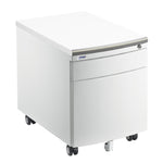 Mayer Kontenerek mobilny zamykany pufa szafka Profi do biurka biały bez tapicerki