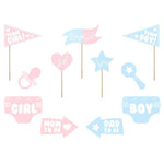 Party Deco Gadżety do zdjęć Gender reveal  11 elem. - 4kidspoint.pl
