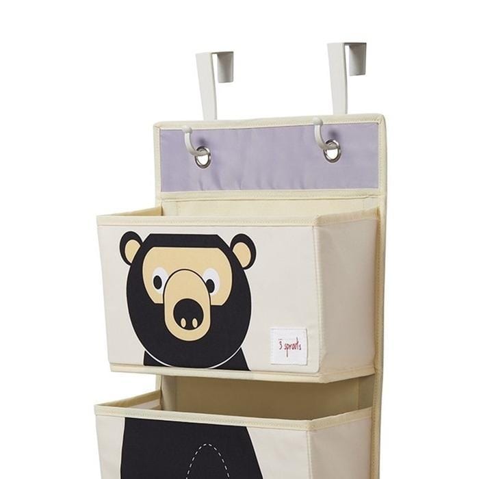 3 Sprouts Organizer Ścienny Wiszący Miś - 4kidspoint.pl
