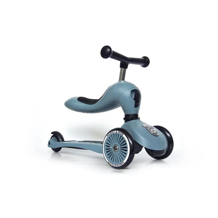 Scootandride Jeździk i hulajnoga Highwaykick 2w1 1-5 lat Steel - 4kidspoint.pl