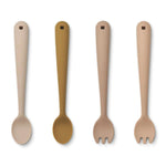 Liewood Sztućce dla niemowlaka 4-pack Rose multi mix