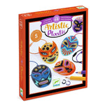 Djeco Zestaw artystyczny dla dzieci Magiczny plastik Breloczki Zapaśnicy