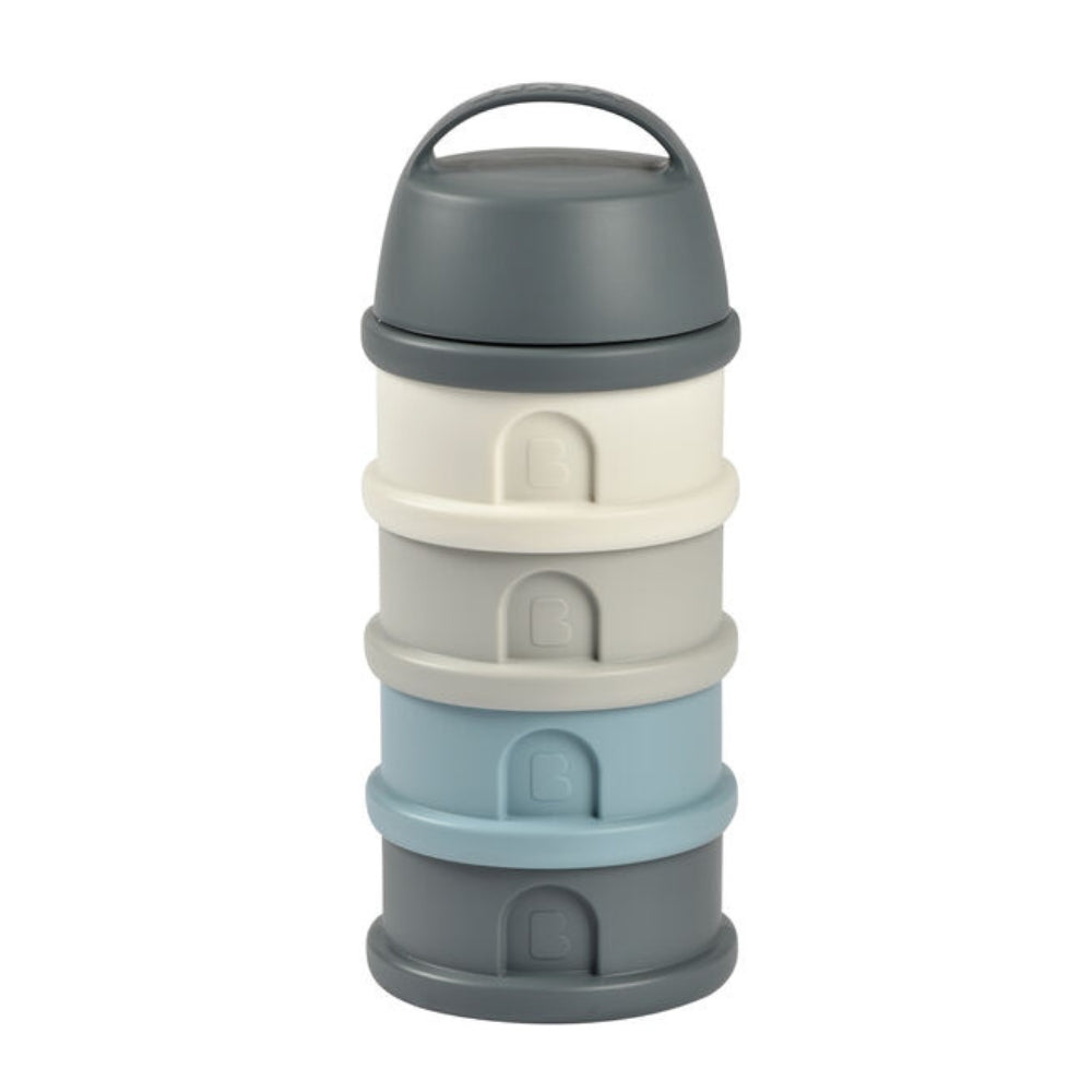 Beaba Pojemniki na mleko w proszku 4 komory mineral grey/blue
