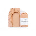 Poofi Prześcieradło do łóżeczka 140x70 cm Organic morela