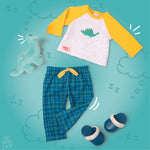 Our Generation Ubranka dla lalki chłopca 46 cm pidżamka Dino Snores - 4kidspoint.pl
