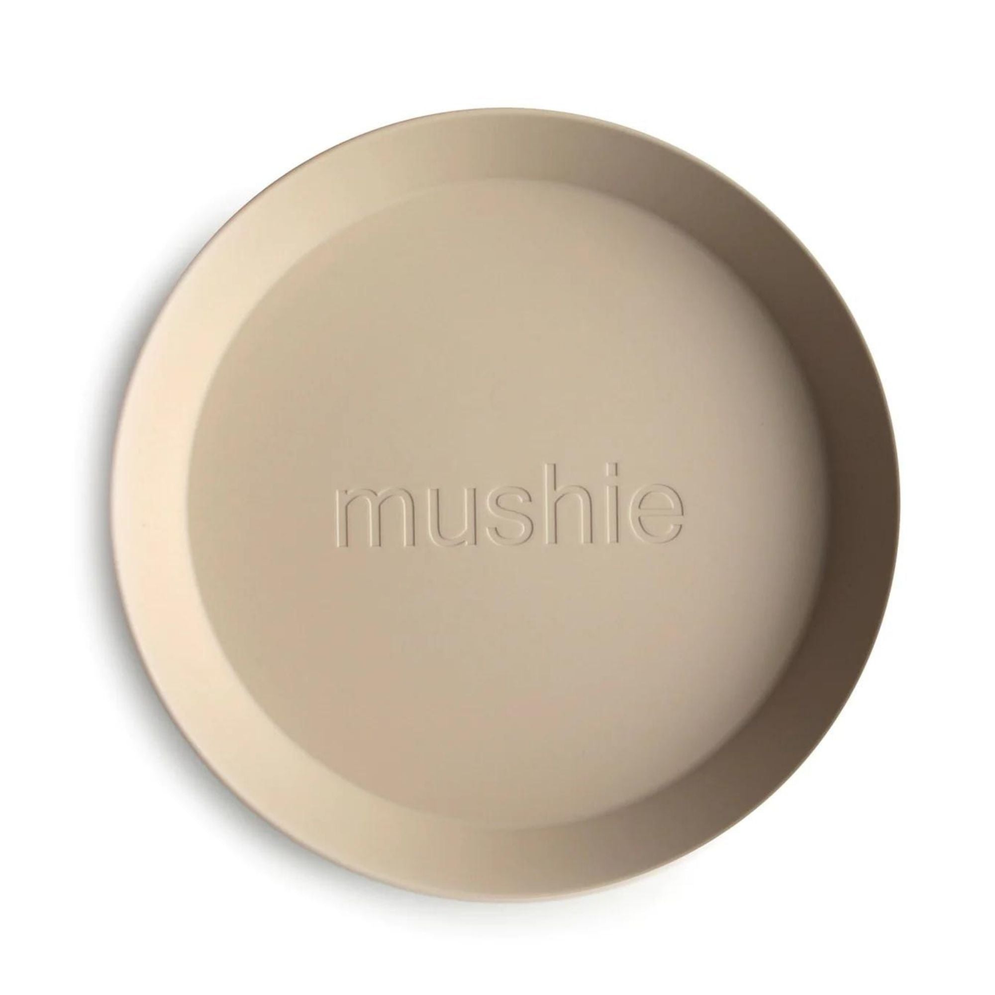 Mushie Zestaw talerzy dla dzieci Round Vanilla