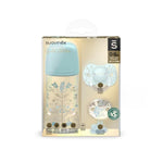 Suavinex Zestaw Gold Edition smoczek, klips, butelka 270 ml Niebieski