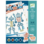 Djeco Zestaw kreatywny Pieczątki dla dzieci Roboty
