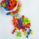 Fat Brain Toys Mini Przyssawki silikonowe 75 szt. - 4kidspoint.pl