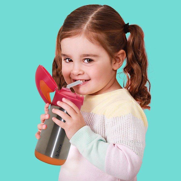 b.box bidon termiczny dla dzieci Strawberry Shake 350 ml - 4kidspoint.pl