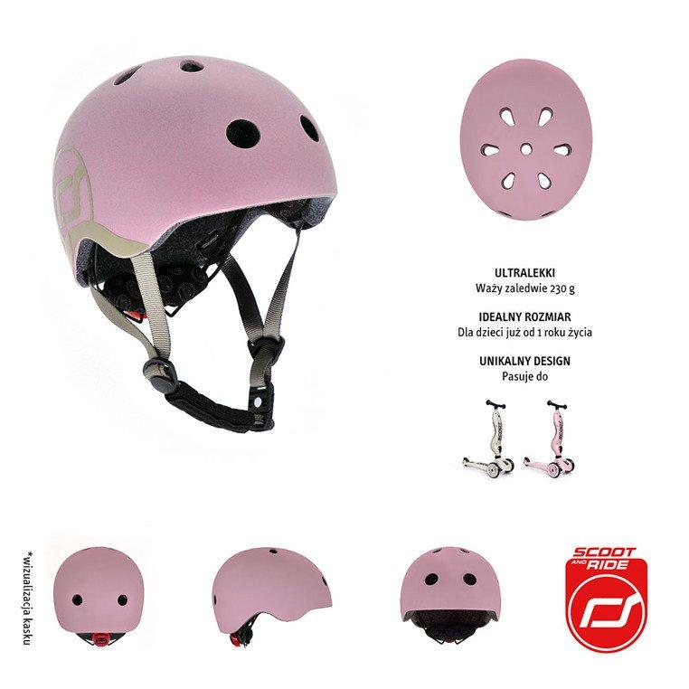 Scootandride Kask dla dzieci 1+ Rose