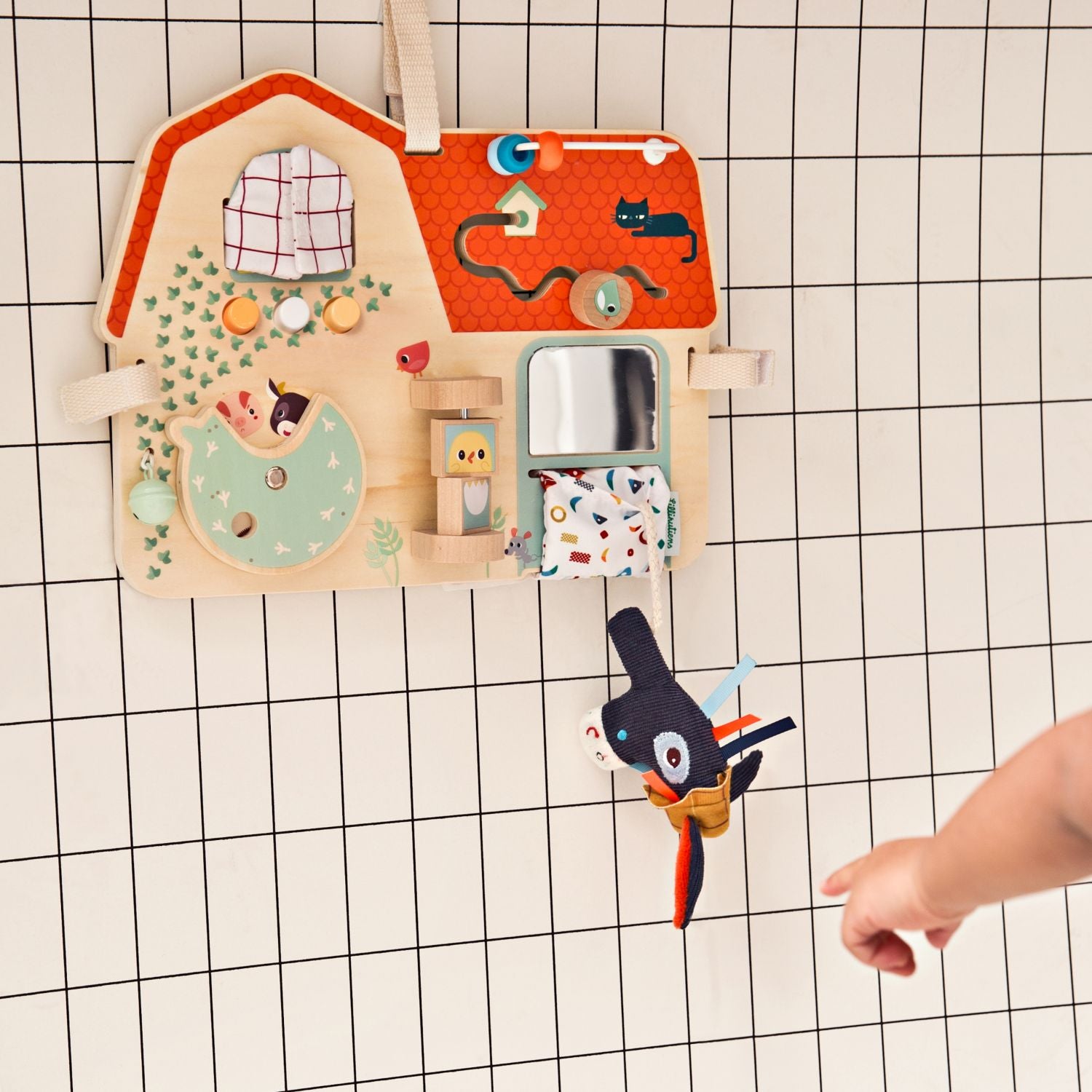 Lilliputiens Drewniana tablica manipulacyjna Farma