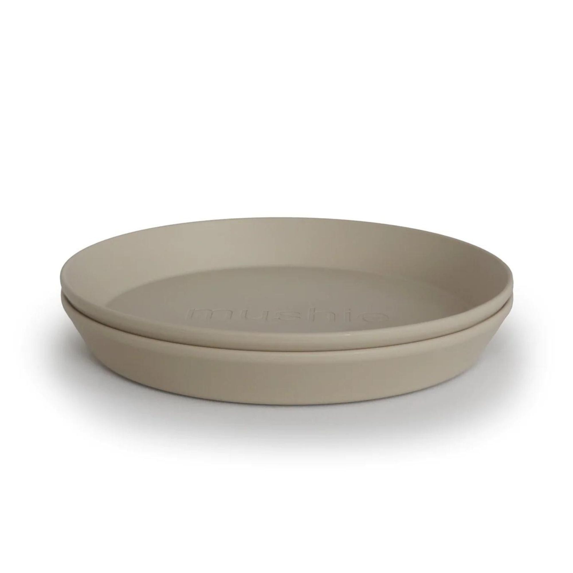 Mushie Zestaw talerzy dla dzieci Round Vanilla