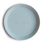 Mushie Zestaw talerzy dla dzieci Round Powder Blue