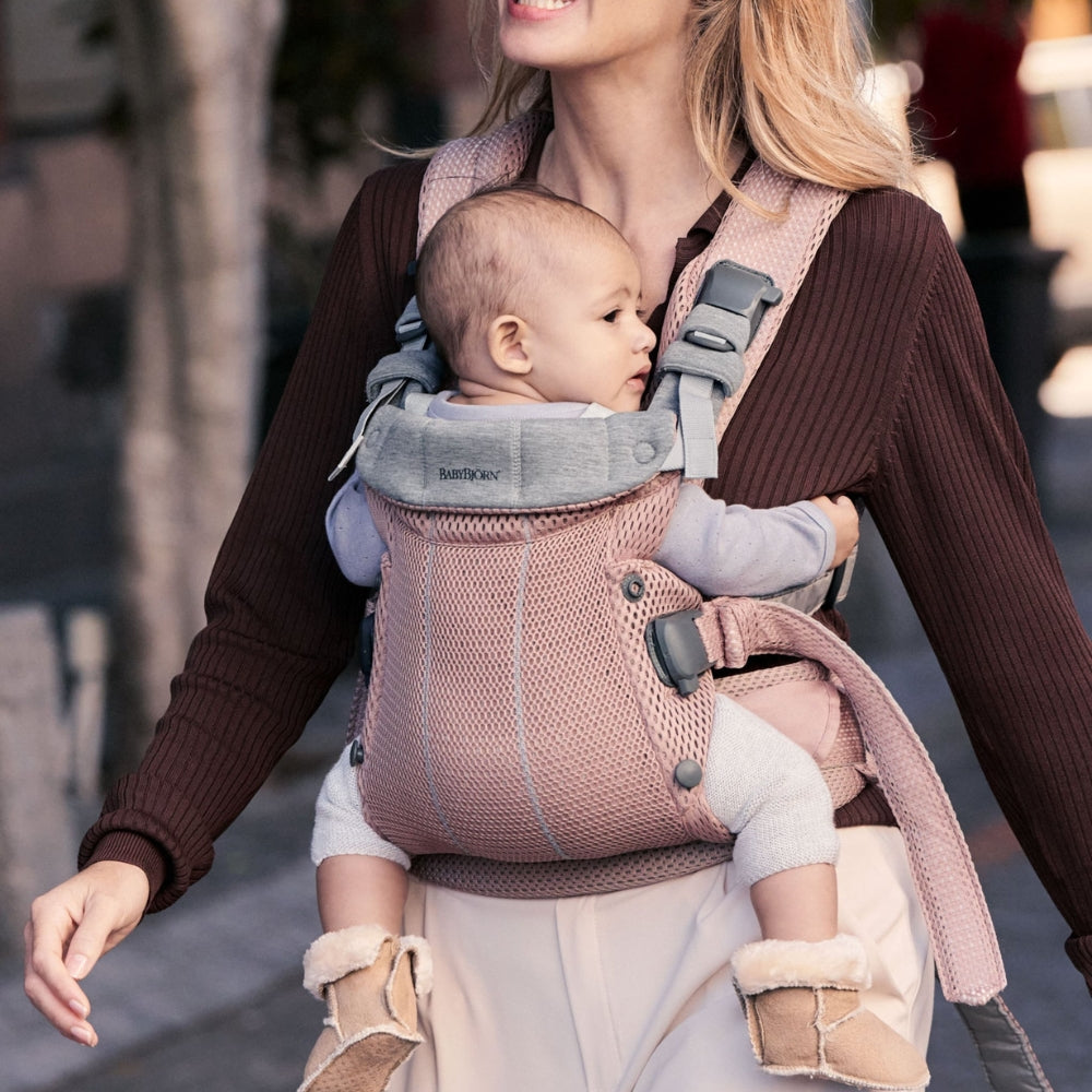 BABYBJORN nosidełko dla niemowlaka Harmony 3D Mesh Zgaszony Róż