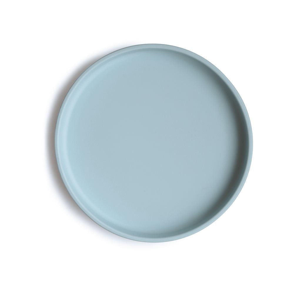 Mushie Silikonowy Talerzyk z Przyssawką Classic Powder Blue