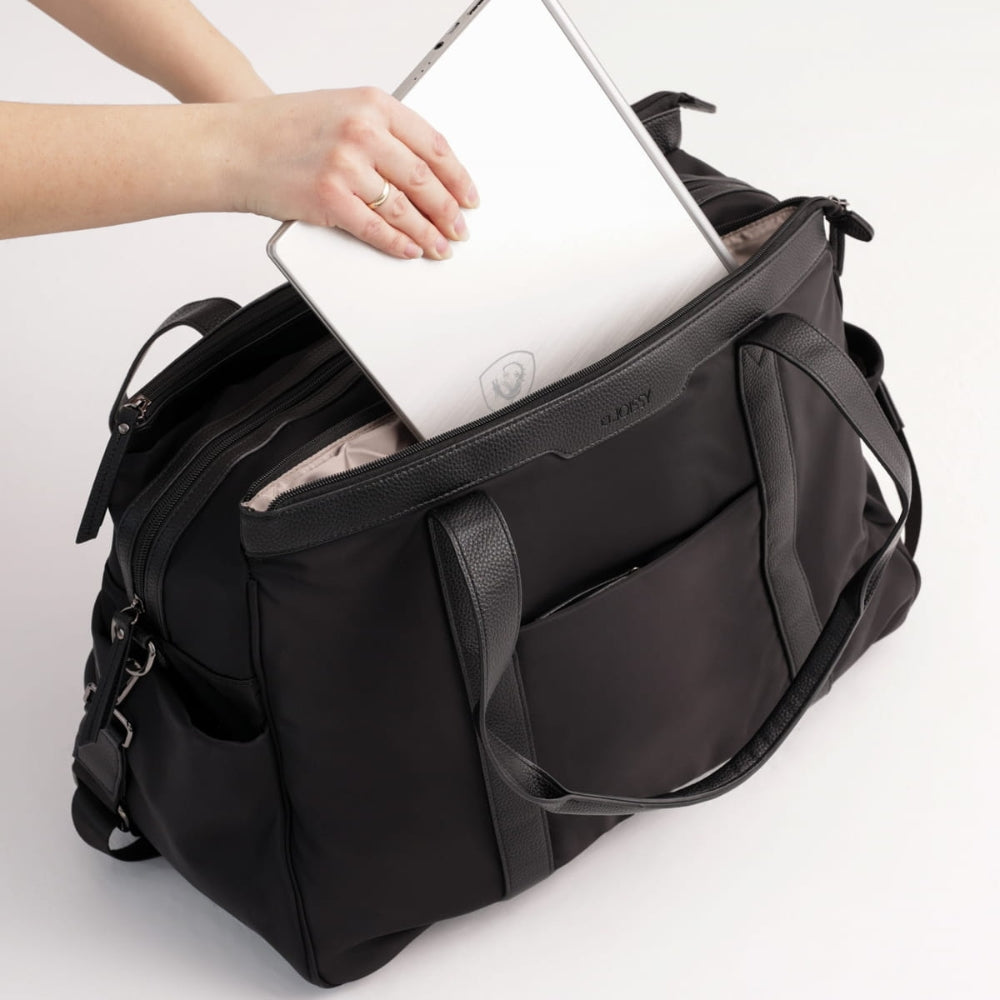 JOISSY Torba dla mamy WEEKENDER black/gun metal