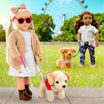 Our Generation Lalka dla dzieci Marlow 46cm niewidoma z psem przewodnikiem - 4kidspoint.pl