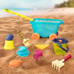B.Toys Wózek-wagon z akcesoriami plażowymi niebieski transparentny