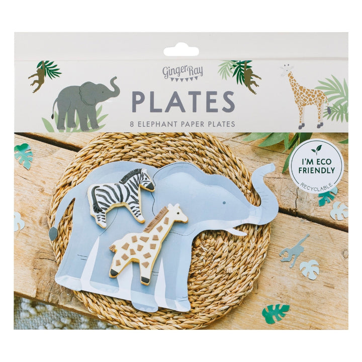 Gingerray talerzyki papierowe Elephant Paper Plates
