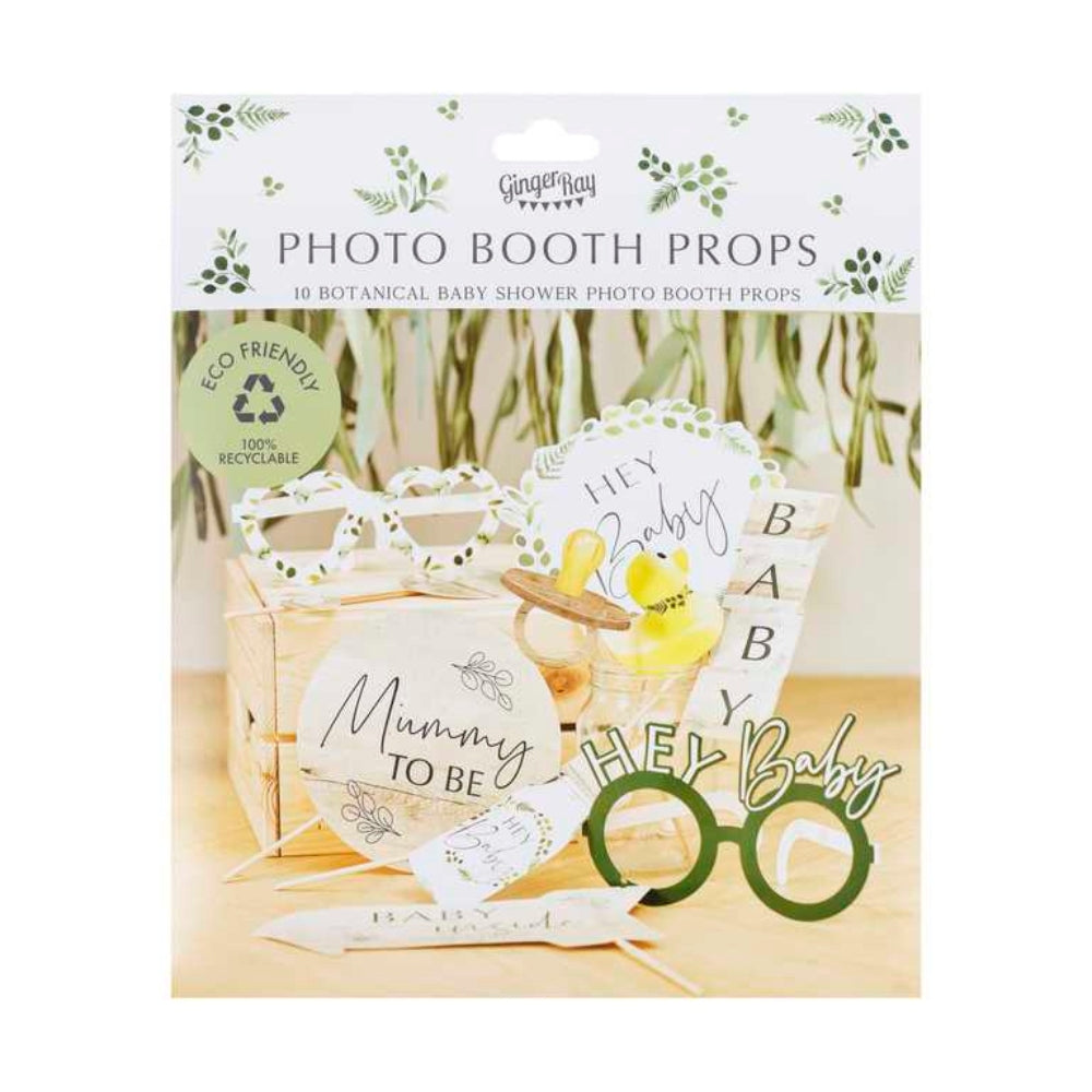 Gingerray Rekwizyty do zdjęć Botanical Baby Shower Photo Booth Props
