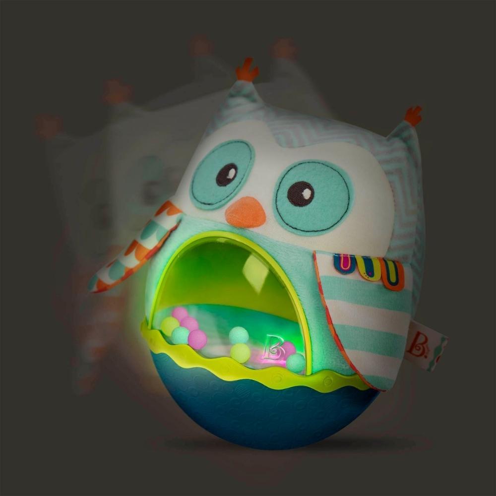 B.Toys Sowa kiwajka zabawka sensoryczna