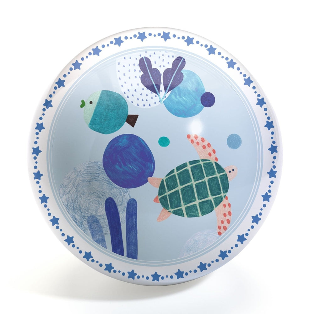 Djeco Piłka gumowa dla dzieci Ocean 22cm