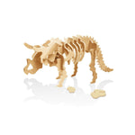 Buki Drewniany model do składania dinozaura Triceratops