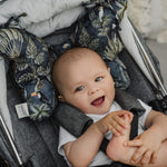 sleepee poduszka do wózka motylek bohemian green