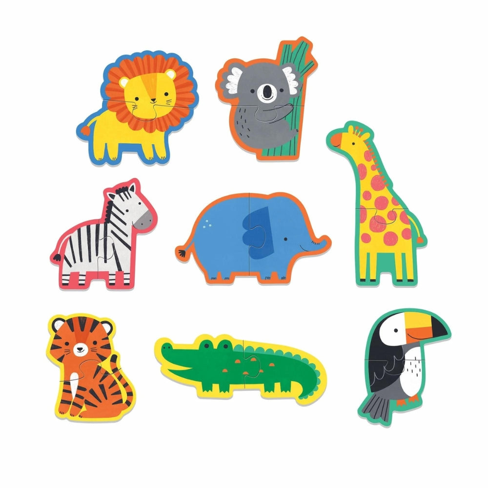 Mudpuppy Puzzle dla dzieci moje pierwsze puzzle Szczęśliwe Zwierzęta