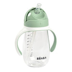 Beaba Butelka Kubek niekapek tritanowa ze słomką 300 ml Sage green