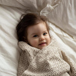 Memi Bambusowy kocyk light grey chain 80x100 cm