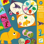Djeco Gry dla dzieci Bingo Memo Domino Dinozaury