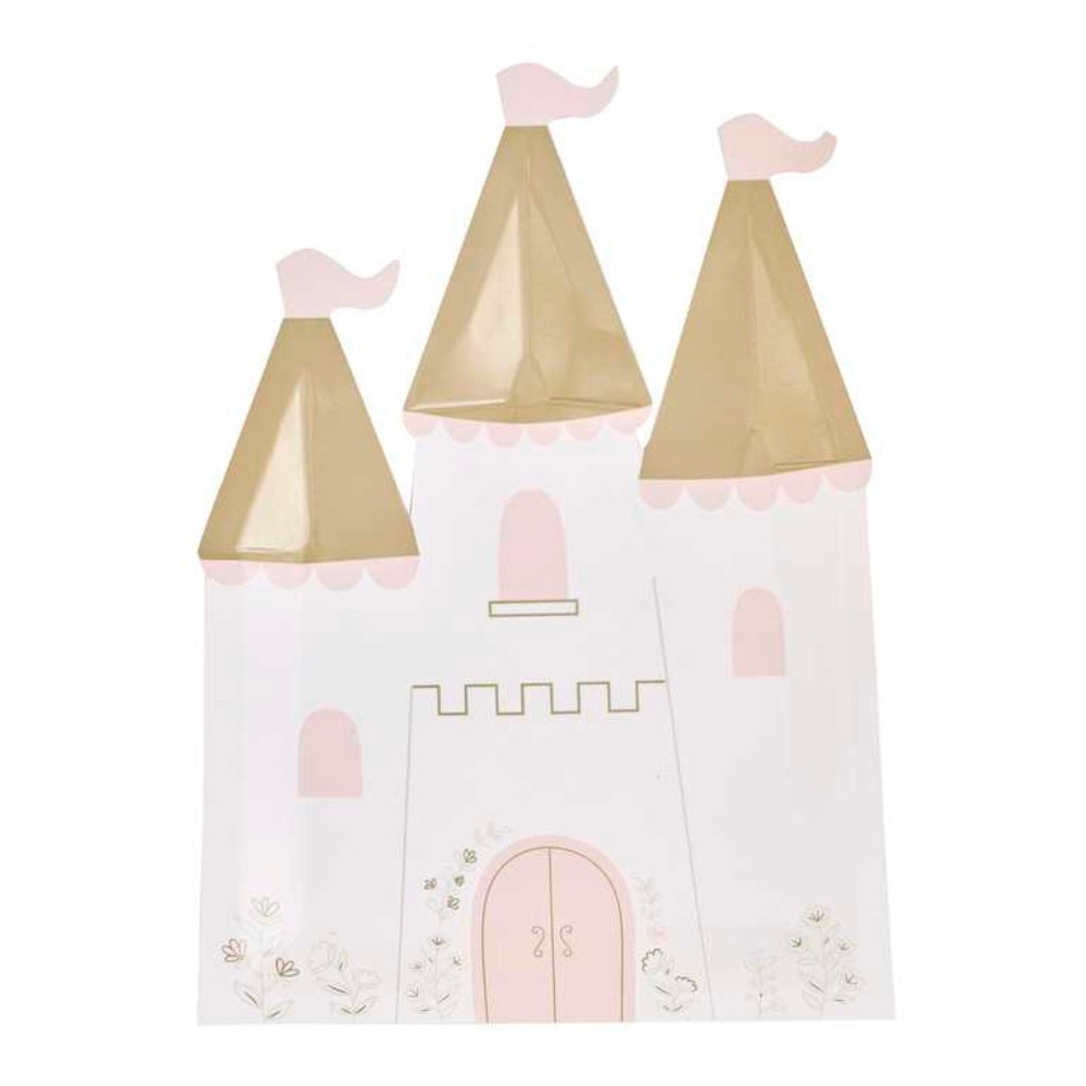 Gingerray Talerzyki papierowe Princess Castle Paper Party Plates