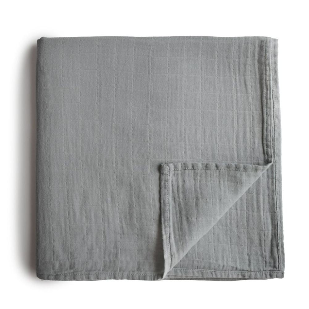 Mushie Bawełniany otulacz dla niemowlaka Belgian Grey