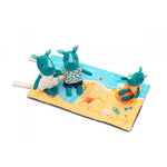 Lilliputiens Przytulanki rodzina nosorożców z rozkładaną matą Nosorożec Marius