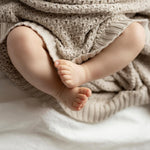 Memi Bambusowy kocyk light grey chain 80x100 cm