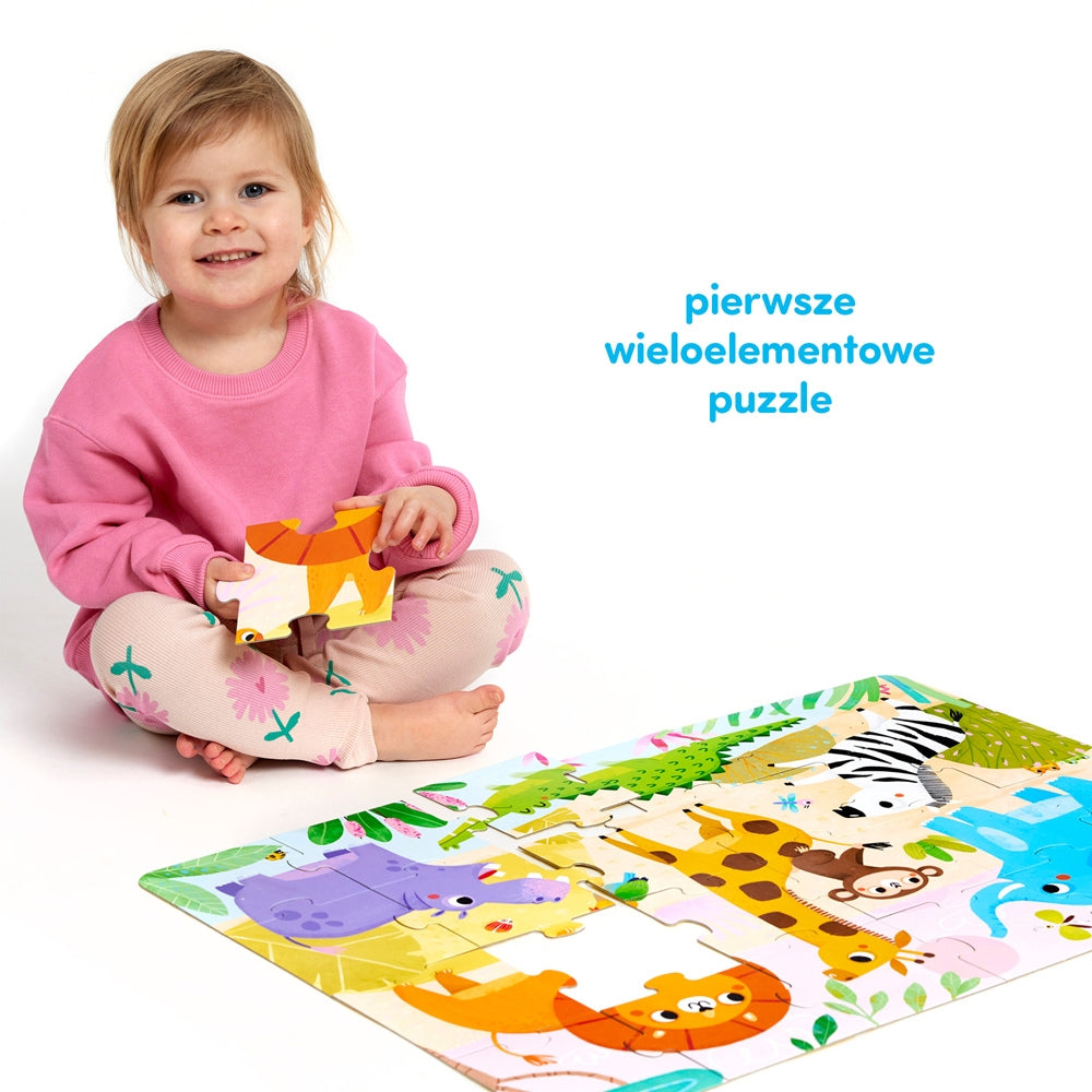 Czuczu Dzikie puzzle dla dzieci Sawanna
