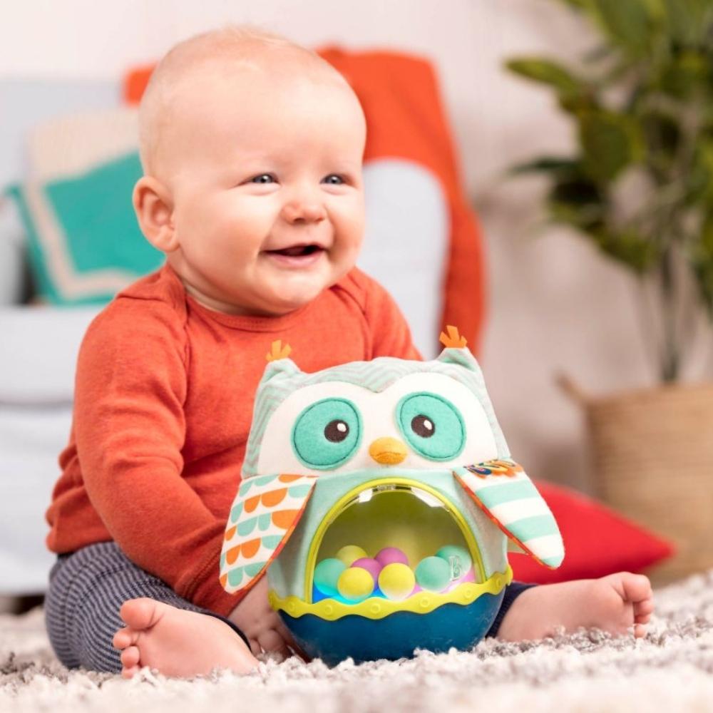 B.Toys Sowa kiwajka zabawka sensoryczna